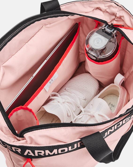 Women's UA Essentials Tote Bag, Pink, pdpMainDesktop image number 3